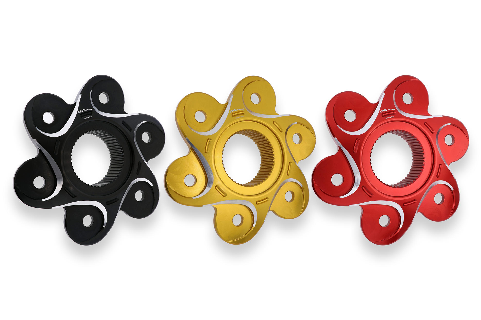 CNC Racing NEW STYLE BI-COLOR 6 Hole Rear Sprocket Flange for Ducati CNC Racing NEW STYLE BI-COLOR 6 Hole Rear Sprocket Flange for Ducati